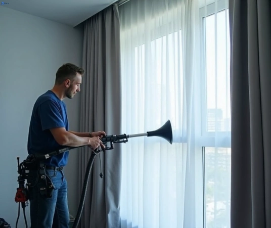 Professional commercial curtain cleaning process equipment Matty Curtain Cleaning eastern-creek-nsw